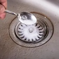 Salt, baking soda, and boiling water
