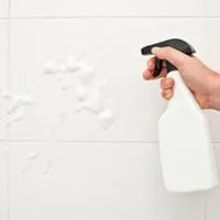 Use Acid to clean the bathroom tiles stains