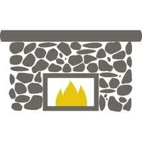 update a 1970s stone fireplace