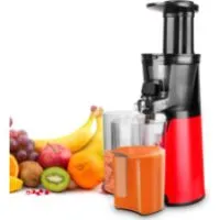 omevolts Slow Juicer Red Compact Masticating