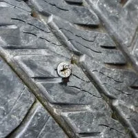 Inspect the tire to check nails or cracks