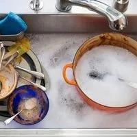 Slow draining kitchen sink not clogged