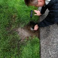 repair a punctured sprinkler line