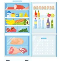 Refrigerator Freezing Food
