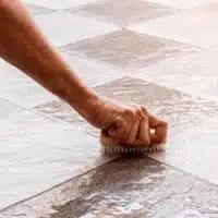 clean urine from tile grout